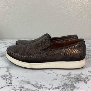 Donald J Pliner Mickey Mo Snakeskin Sneakers 8M